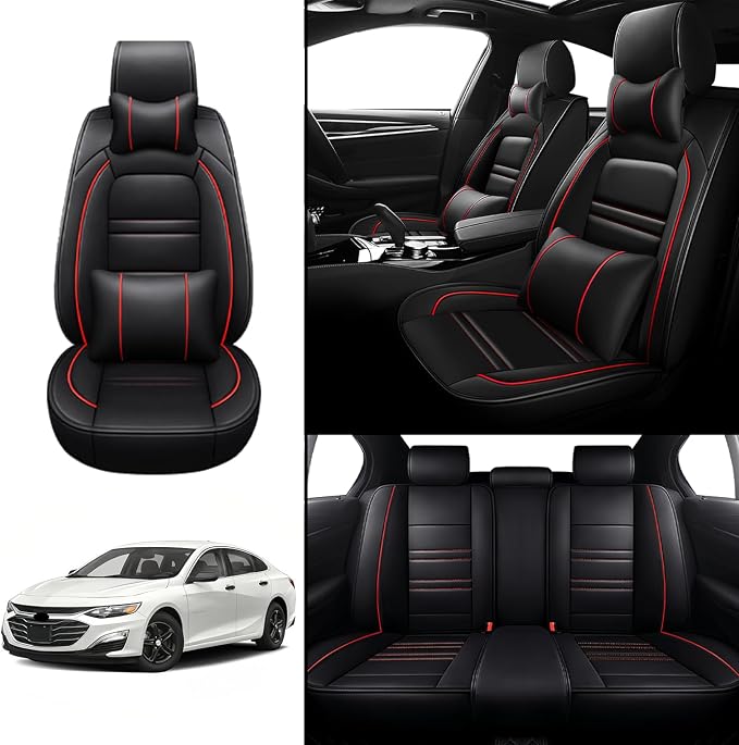 Car Seat Covers for Chevy Malibu 2004-2025 | 5-Seats Seat Covers, Waterproof - Image 2