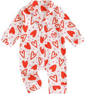 Balaflyie Baby Girl Button Down Pajamas Romper One-Piece Jumpsuit Long Sleeve by Balaflyie