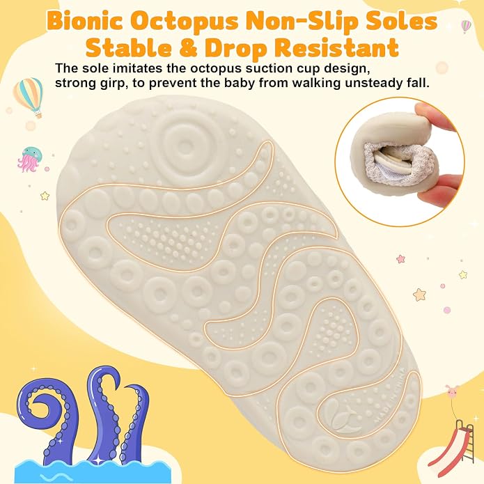 FEETCITY Baby First Walking Shoes Wide Baby Shoes Infant Sneakers Newborn Crib - Image 6