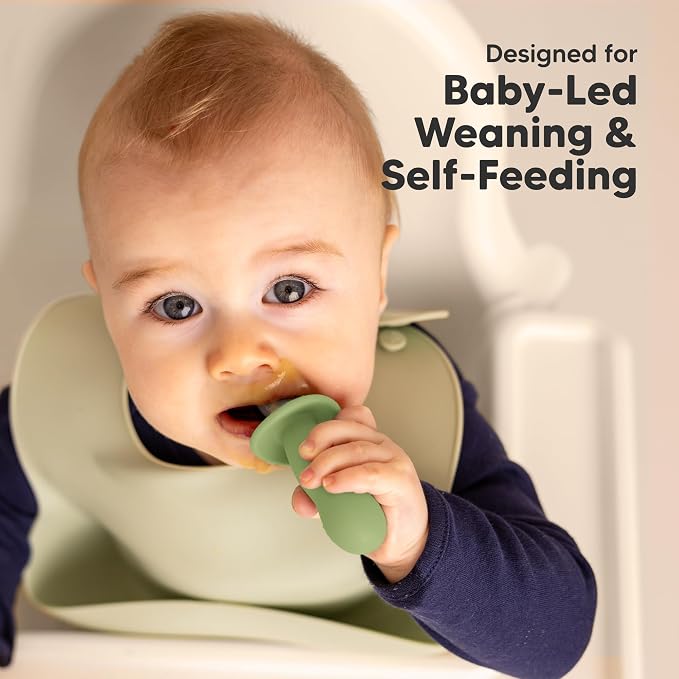 KeaBabies 4-Pack Silicone Baby Spoons and Forks Set - Image 7