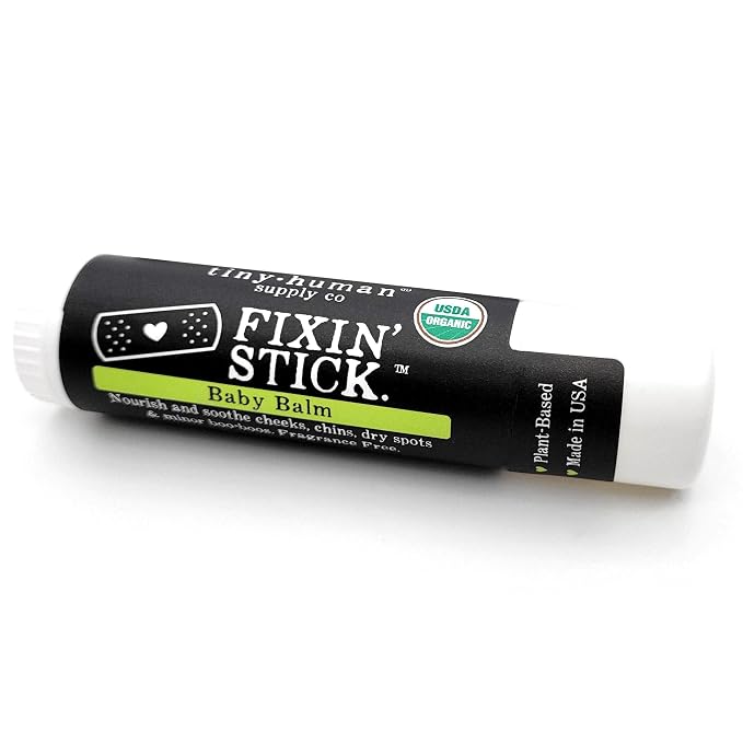 Fixin' Stick Organic Baby Balm 0.5oz, Drooly Chins, Drippy Noses and Dry Skin. by TinyHumanSupplyCo
