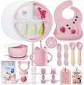 Remonda 23-Piece BPA-Free Silicone Baby Feeding Set | Extra Large Suction Plates by REMONDA