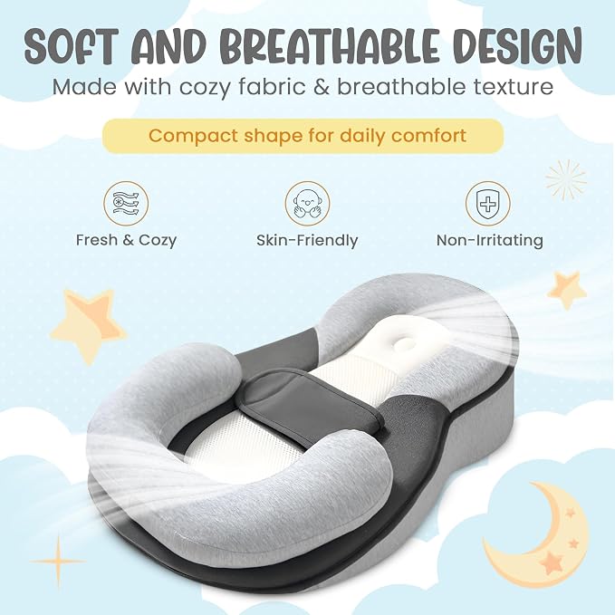 Inclined Baby Cushion – Soft & Supportive Pillow - Image 2