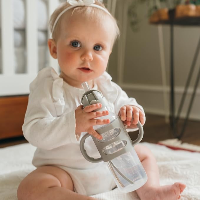 Dr. Brown's Milestones Narrow Sippy Straw Bottle, Spill-Proof - Image 5