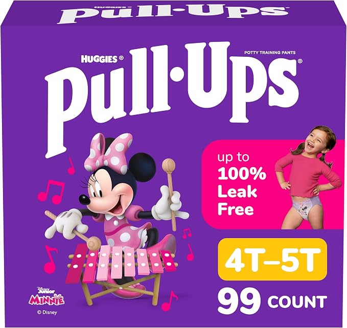 Pull-Ups Girls' Potty Training Pants, Size 4T-5T Training Underwear by Pull-Ups