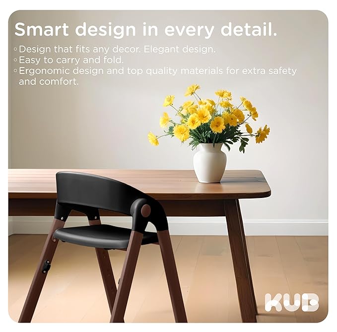 KUB High Chair for Babies and Toddlers Adjustable Foldable Convertible 5 Point - Image 6