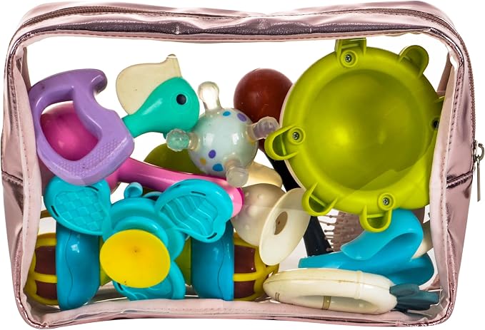 TSA Approved 5-Piece Diaper Bag Organizer Pouch Set Clear Waterproof TPU Kids - Image 9