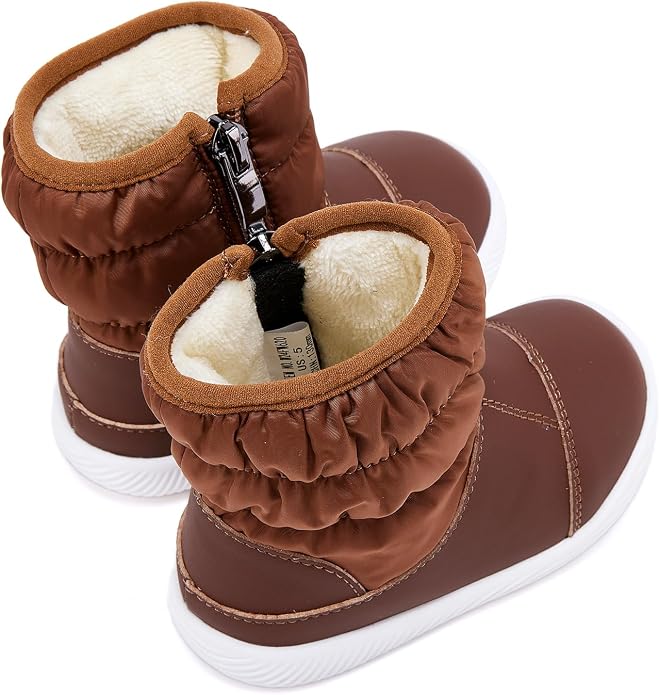 BMCiTYBM Baby Boy Girl Snow Boots Waterproof Winter Warm Booties Nonslip - Image 5