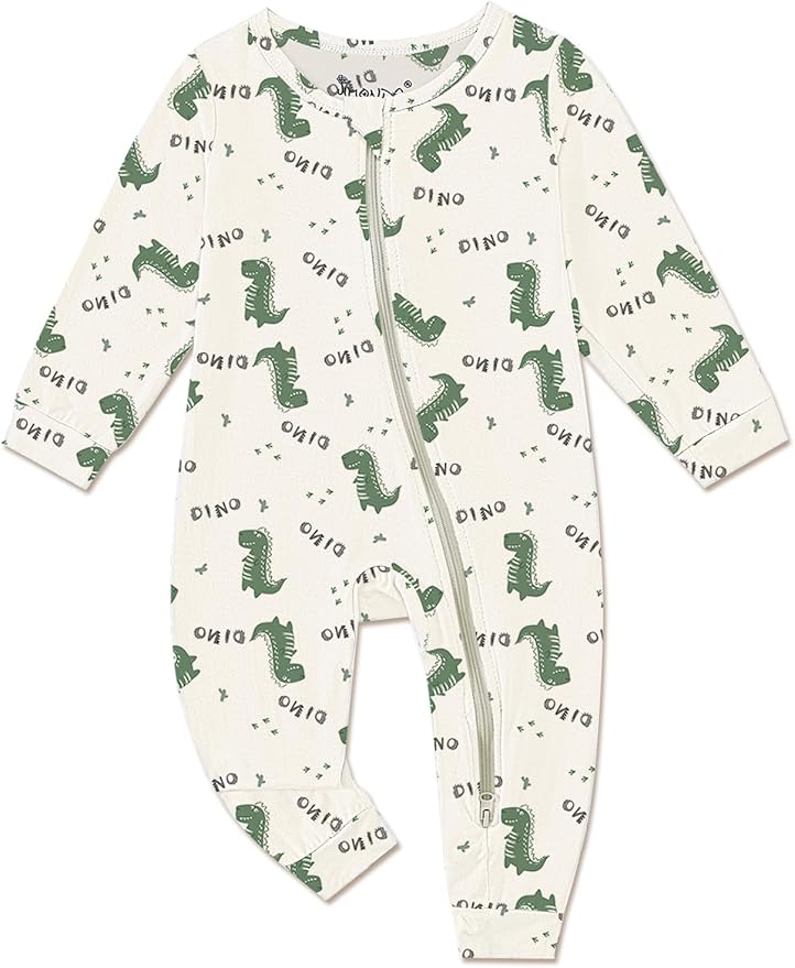 Jimonda Baby Girls Boys Footless Pajamas, Rayon From Bamboo Pjs 2 Way Zipper by JimondaBaby