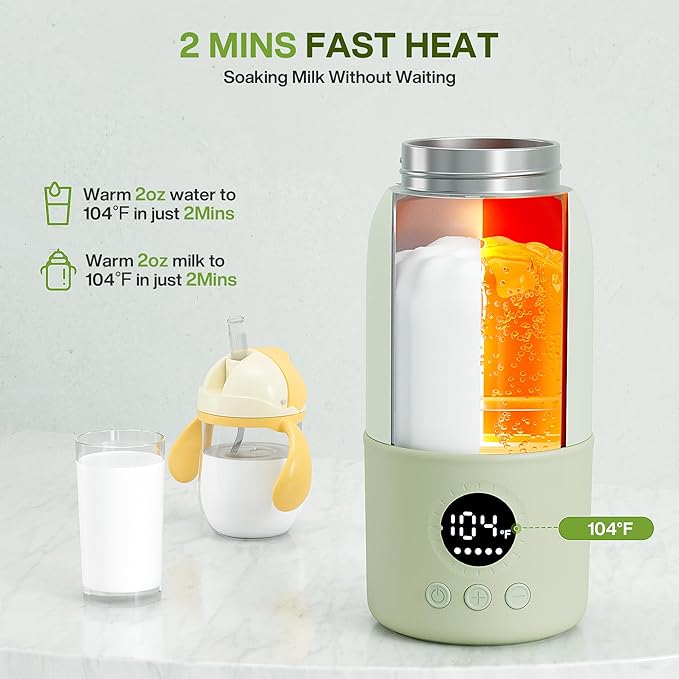 Portable Bottle Warmer for Travel, Formula Container to Go 12.8oz Baby Bottle - Image 2
