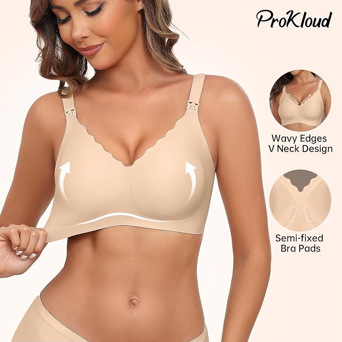Nursing Bras for Breastfeeding Seamless Supportive Maternity Bras Women Comfort - Image 2