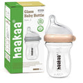 haakaa Gen.3 Natural Glass Baby Bottle Wide Neck Anti-Colic Variable Flow Nipple by haakaa