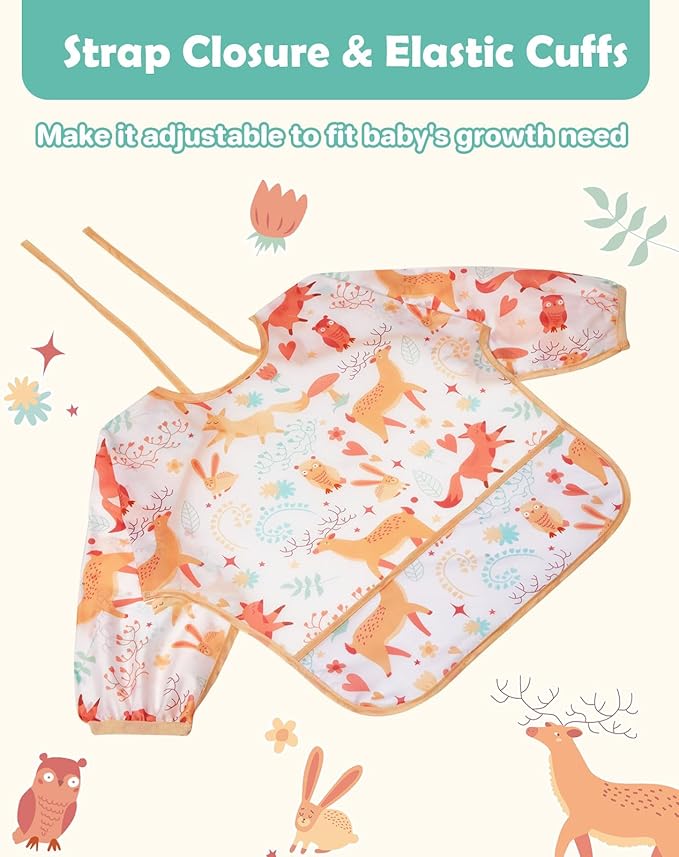 Lictin Long Sleeve Bibs 5 Pack - Image 4