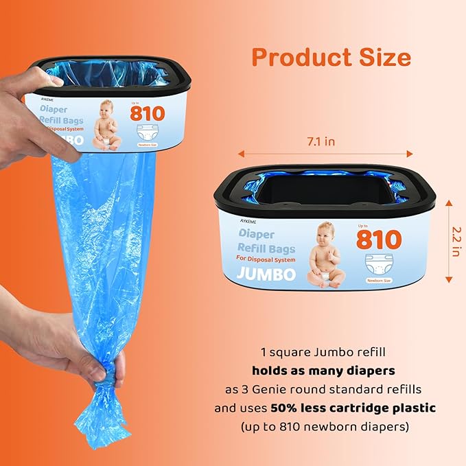 Jumbo Square Refills Disposal Bags Compatible - Image 6