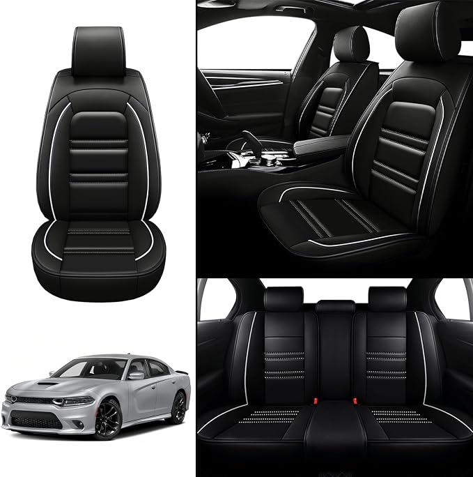 Seat Covers for Dodge Charger 2006-2023 | 5-Seats Leather Seat Covers - Image 2