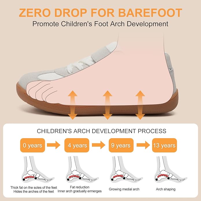 Toddler Wide Toe Box Shoes Zero Drop Minimalist Sneakers - Image 3