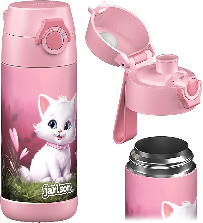 Jarlson® Mali Children's Water Bottle, Thermal Stainless Steel Water Bottle by JARLSON
