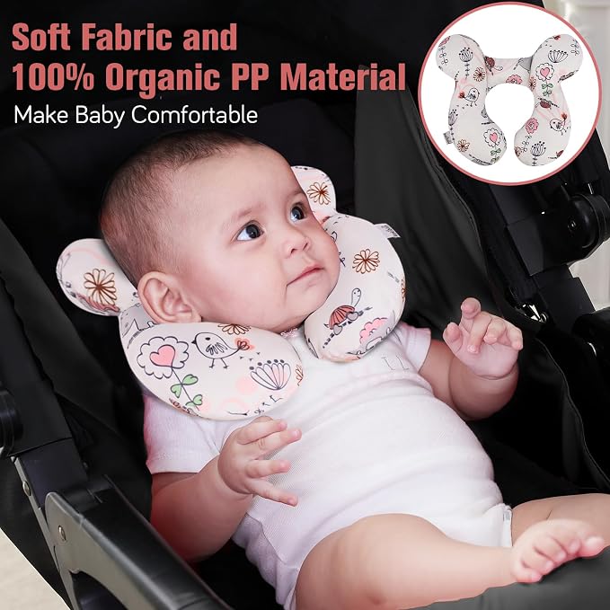 KAKIBLIN Baby Neck Pillow, Upgraded Baby Support Pillow, Babies Head Pillow - Image 2