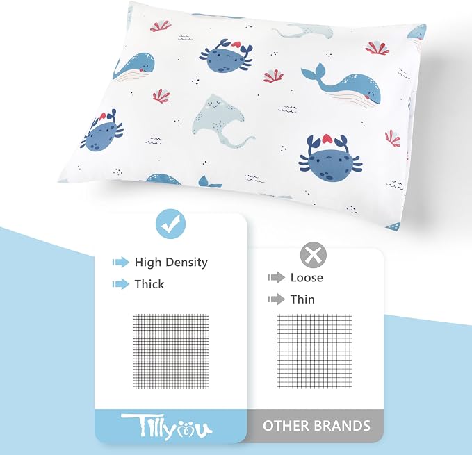 TILLYOU Toddler Pillowcase 2 Pack - Image 4