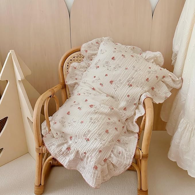 BuLuTu Cute Flower Rabbit Toddler Pillowcase - Image 7