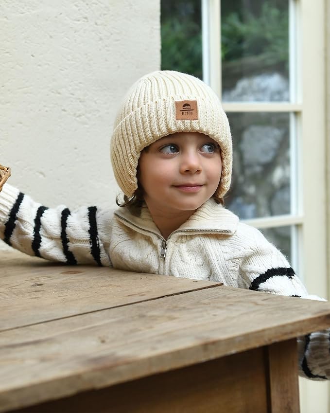 Baby Beanie Fleece Lined Toddler Winter Hat - Image 5