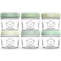 KeaBabies 6pk 4oz Glass Baby Food Containers by KeaBabies
