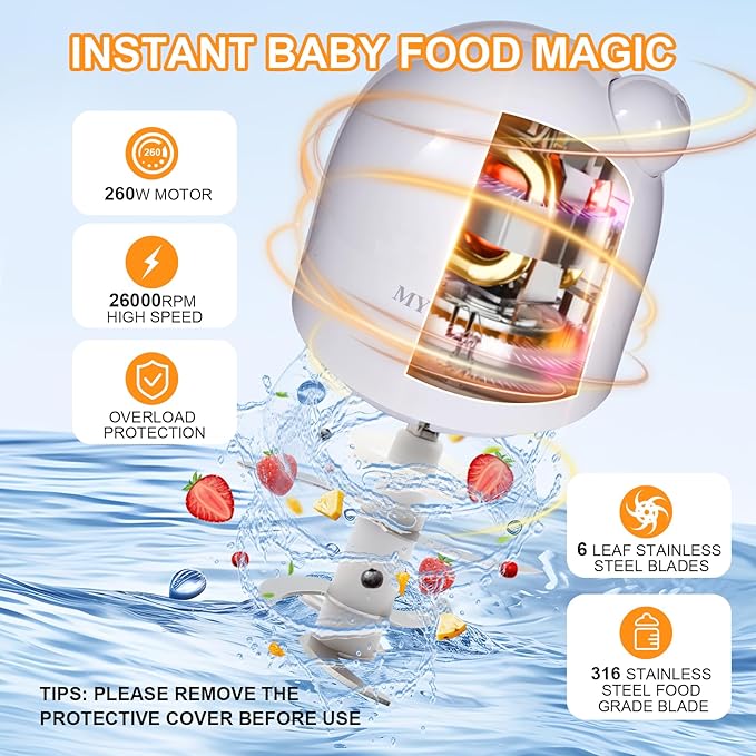 Baby Food Maker & Food Processor, Upgraded 14-in-1 Baby Food Blender, Puree - Image 4