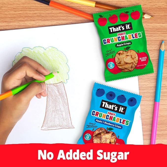That's it. Fruit Crunchables – 100% Apple + Blueberry Crisps, 15 Pack healthy - Image 4
