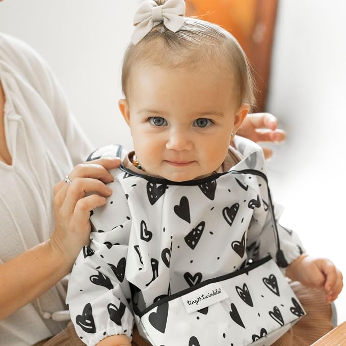 Tiny Twinkle Long Sleeve Bib for Babies & Toddlers – Waterproof Smock Bib for - Image 6
