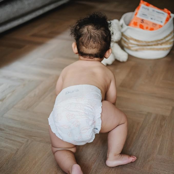 Pura Hypoallergenic Diapers, Size 2 Totally Chlorine Free, Wetness Indicator - Image 10