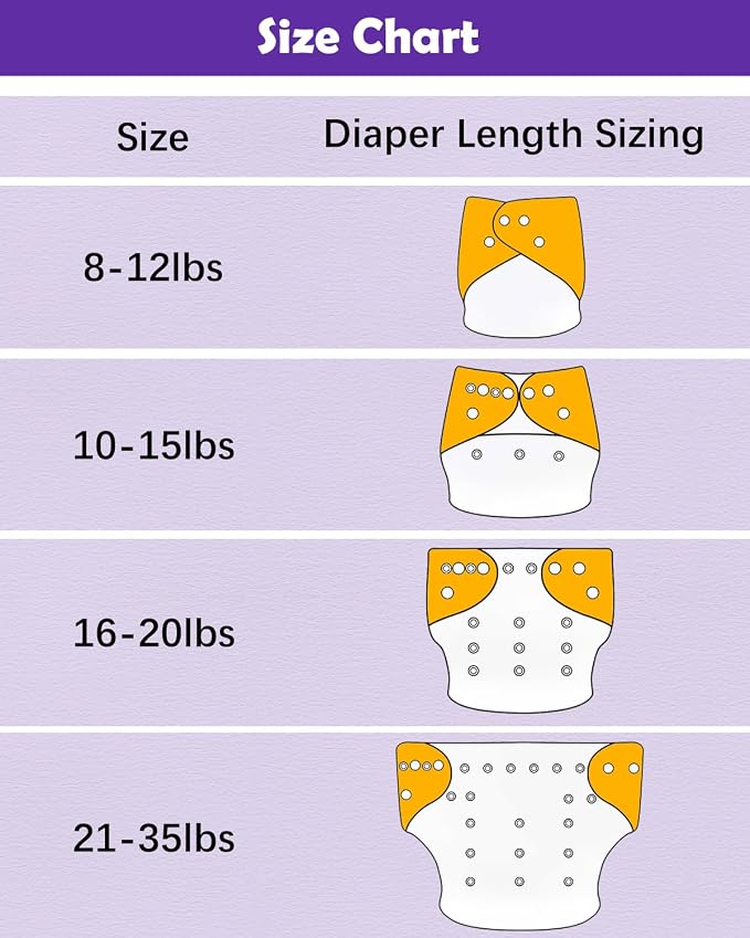 Babygoal Baby Cloth Diaper 6 Pack - Image 6
