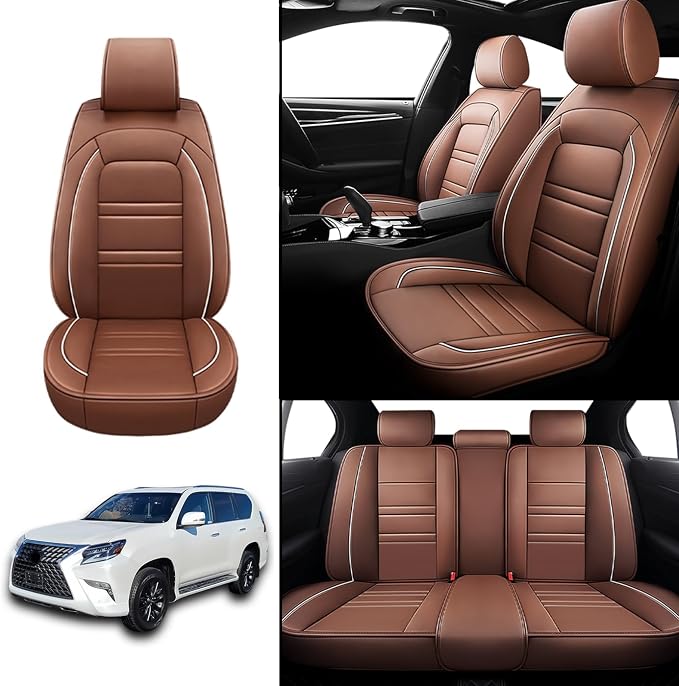 Seat Covers for Lexus Car gx460 2010-2023 | 5-Seats Leather Seat Covers - Image 2