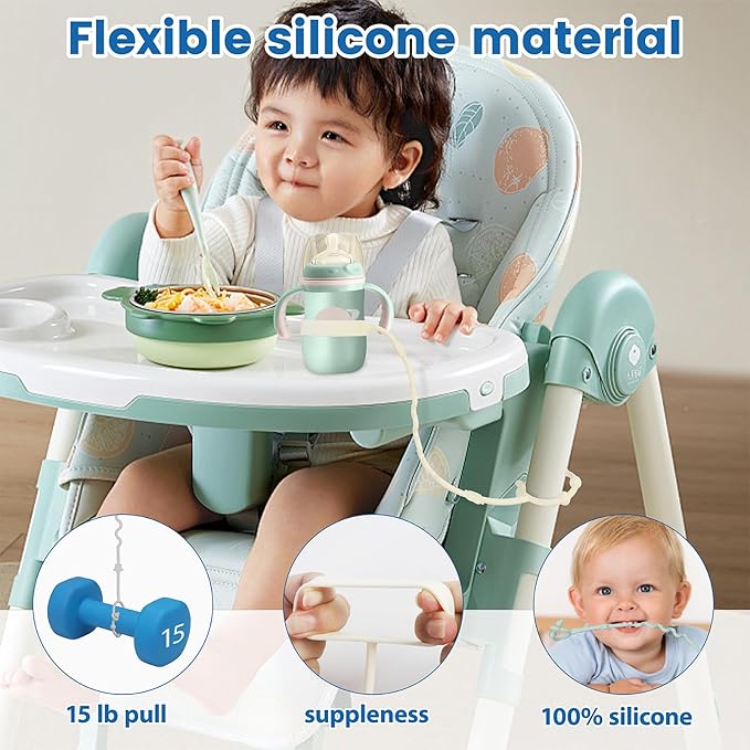 RTMOK Sippy Cup Strap Keep Bottles and Sippy Cups Off The Floor, Sippy Cup - Image 2