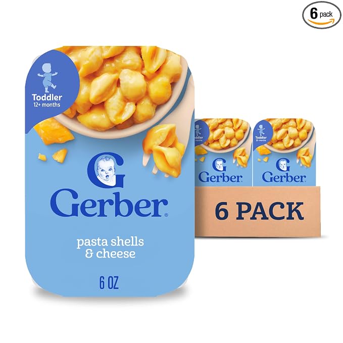 Gerber Mealtime for Toddler Pasta Shells & Cheese, 6 Ounce by Gerber