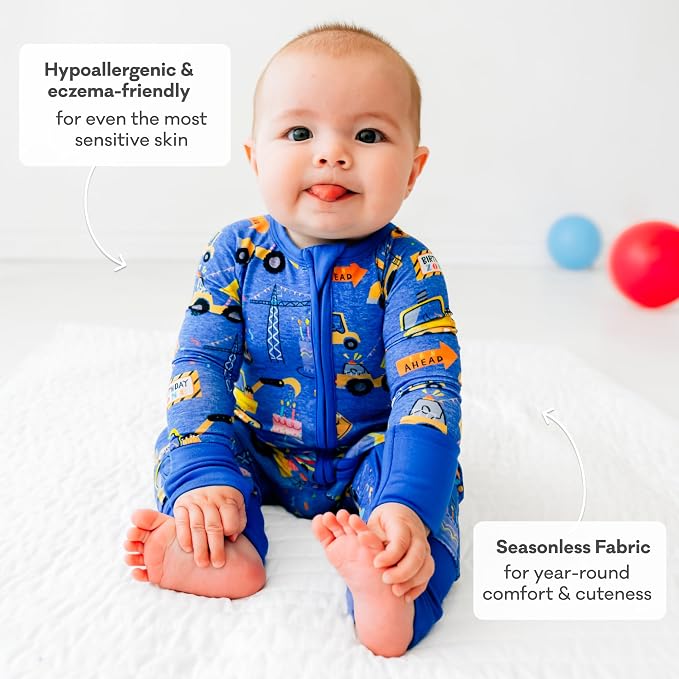 Little Sleepies Pajamas for Baby Boys & Girls, Viscose from Bamboo Baby Pajamas - Image 5