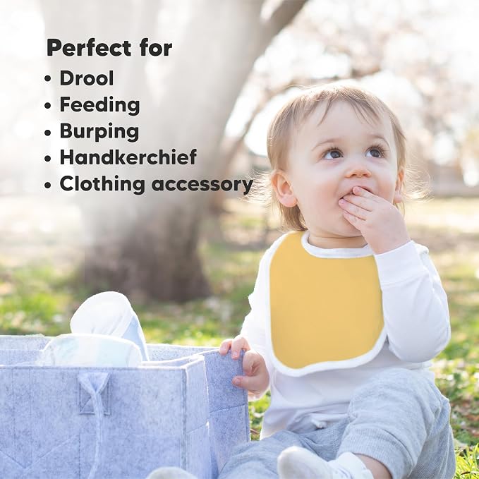 8-Pack Organic Baby Bibs for Boys, Girls - Image 7