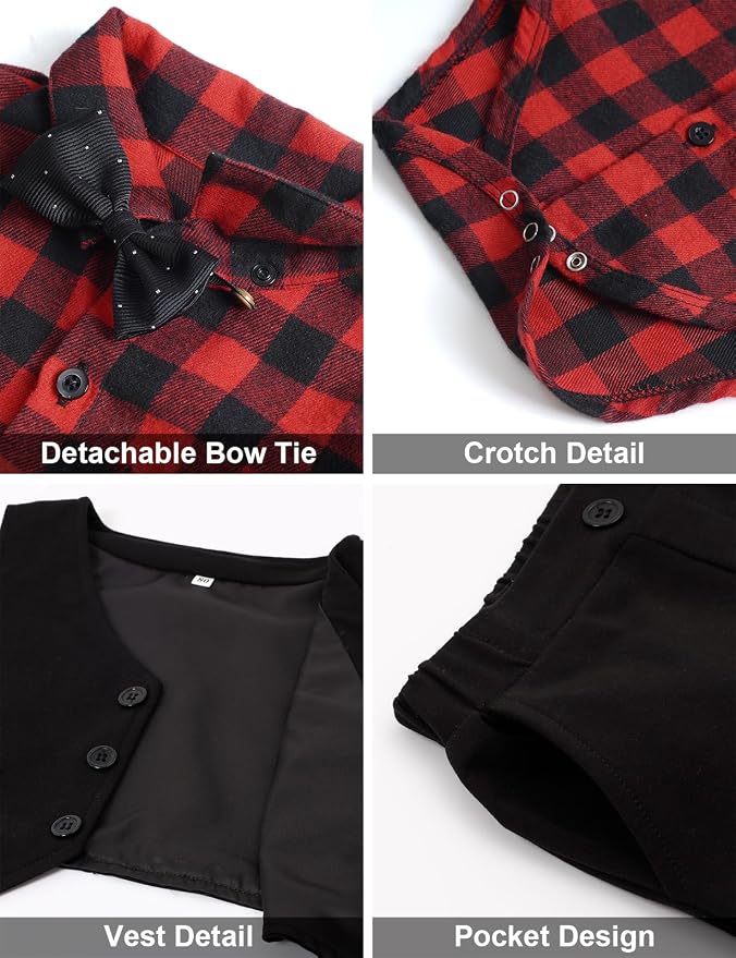 A&J DESIGN Baby Boy Suits Clothes Infant Toddler Formal Gentleman Outfits - Image 4