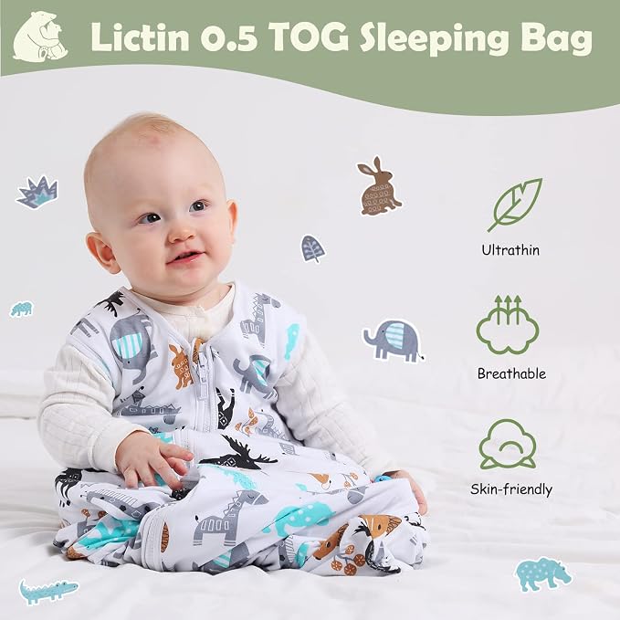 Lictin Baby Sleep Sack 0.5 Tog - Image 3