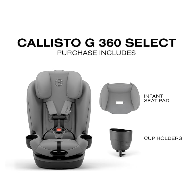 Callisto G 360 Select Rotating All-in-One Convertible Car Seat - Image 8
