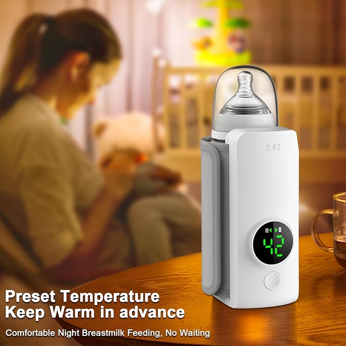 Fast Heating Portable Bottle Warmer, Travel-Easy, 18W Fast Charging, 6-Speed - Image 5