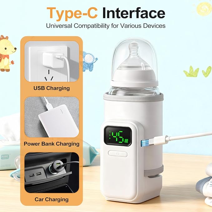 Portable Outdoor Travel Bottle Warmer Breast Milk & Formula Bottle Warmer Keeps - Image 6