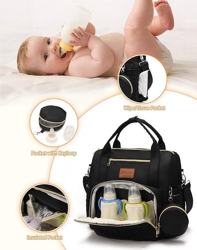 Backpack Diaper Bag, Stylish Waterproof Baby Diaper Bags - Image 6