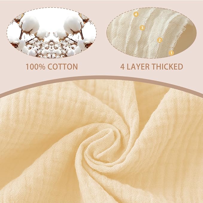 Muslin Baby Bibs for Baby Girls, Muslin Bibs Drool Bandana Bibs - Image 4