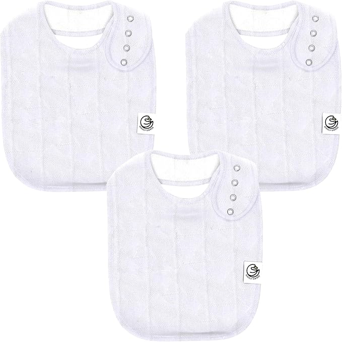 Premium Baby Bibs – 3 Pack for Boys & Girls | Natural Cotton, Super Absorbent by GigglyGoose%C2%AE