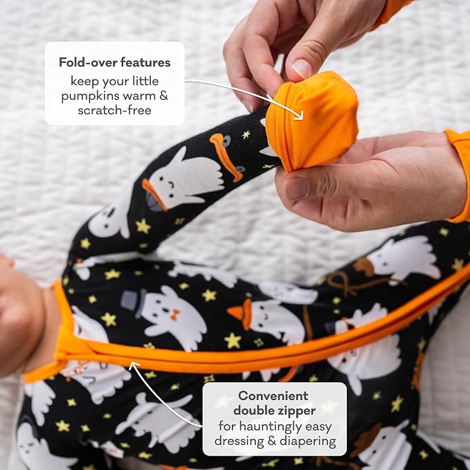 Little Sleepies Pajamas for Baby Boys & Girls, Viscose from Bamboo Baby Pajamas - Image 4