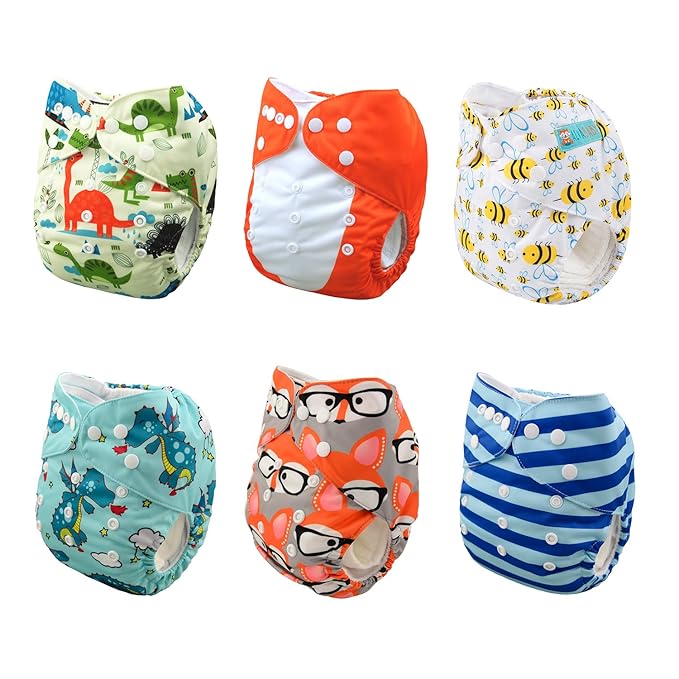 ALVABABY 6 Pack Cloth Diaper - Image 2