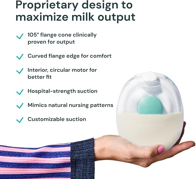 Willow Go - Hands Free Breast Pump - Wearable Breastfeeding Pump - Portable - Image 2