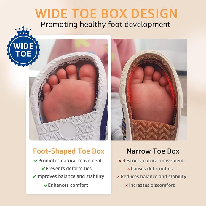 Toddler Wide Toe Box Barefoot Shoes Boys Girls Zero Drop, Baby First Walking - Image 4