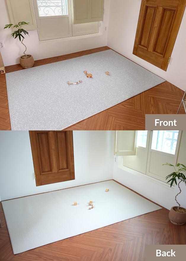 Baby Care Play Mat 82'' x 55'' Original One-Piece Reversible Rollable - Image 5