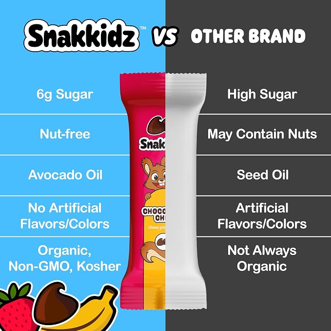 Snakkidz Organic Chewy Granola Bar, Allergen Free, Made - Image 7